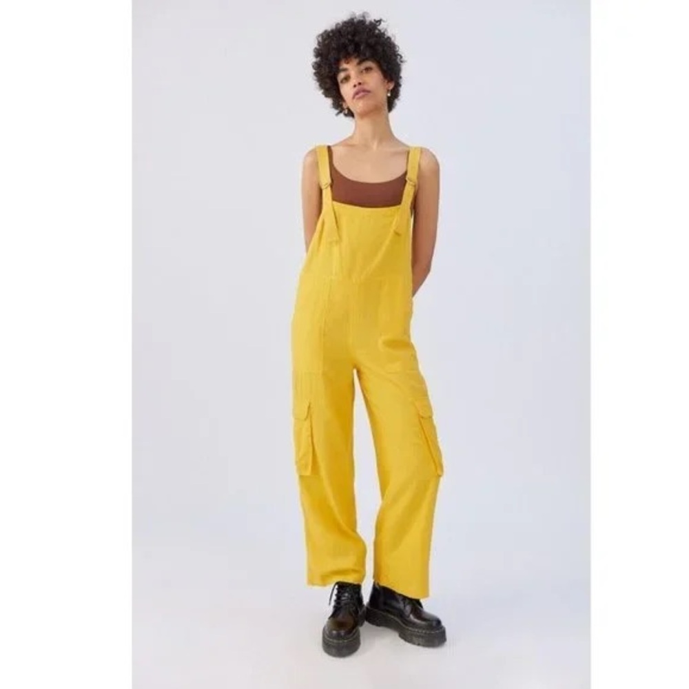 NWT BDG Yellow Linen Blend Jumpsuit - Boho oversized